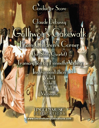 Book cover for Debussy – Golliwog’s Cakewalk from Children’s Corner (for String Quartet)