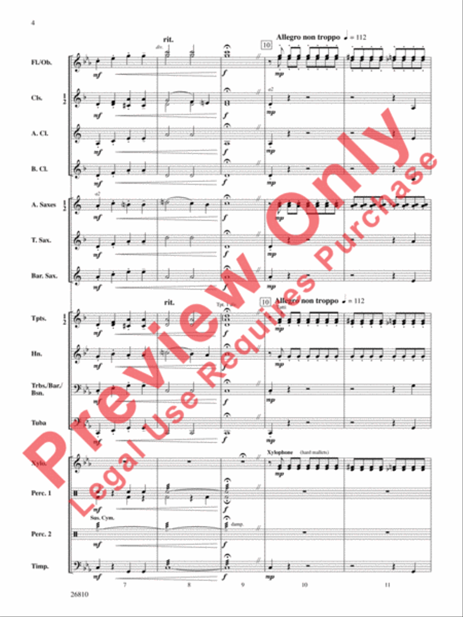 Ghosts in the Graveyard Concert Band scores gallery preview page 5