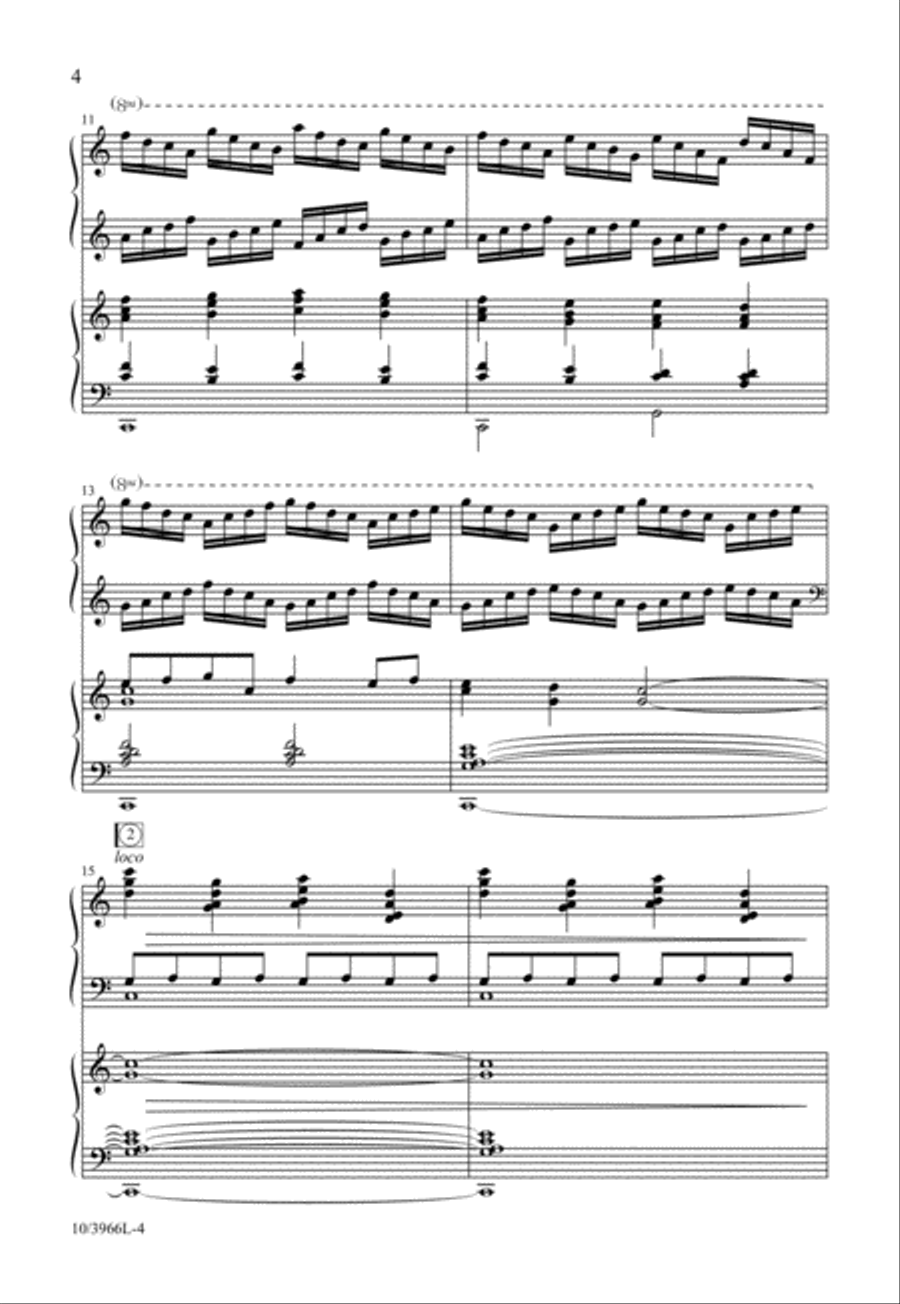 Raise Your Joys and Triumphs High 4-Part scores gallery preview page 4