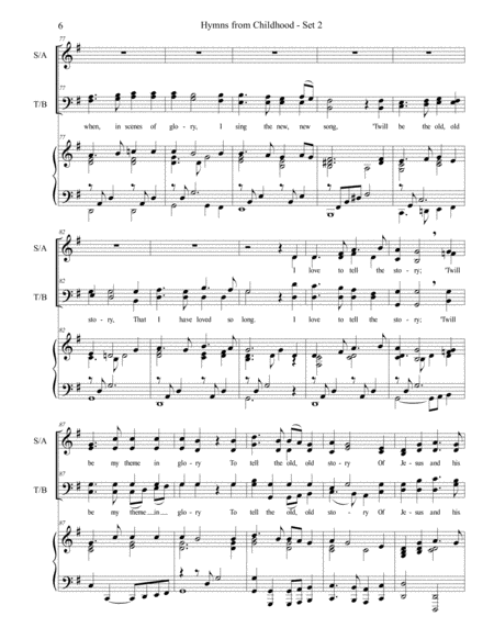 Hymns from Childhood - Set 2 (SATB) image number null