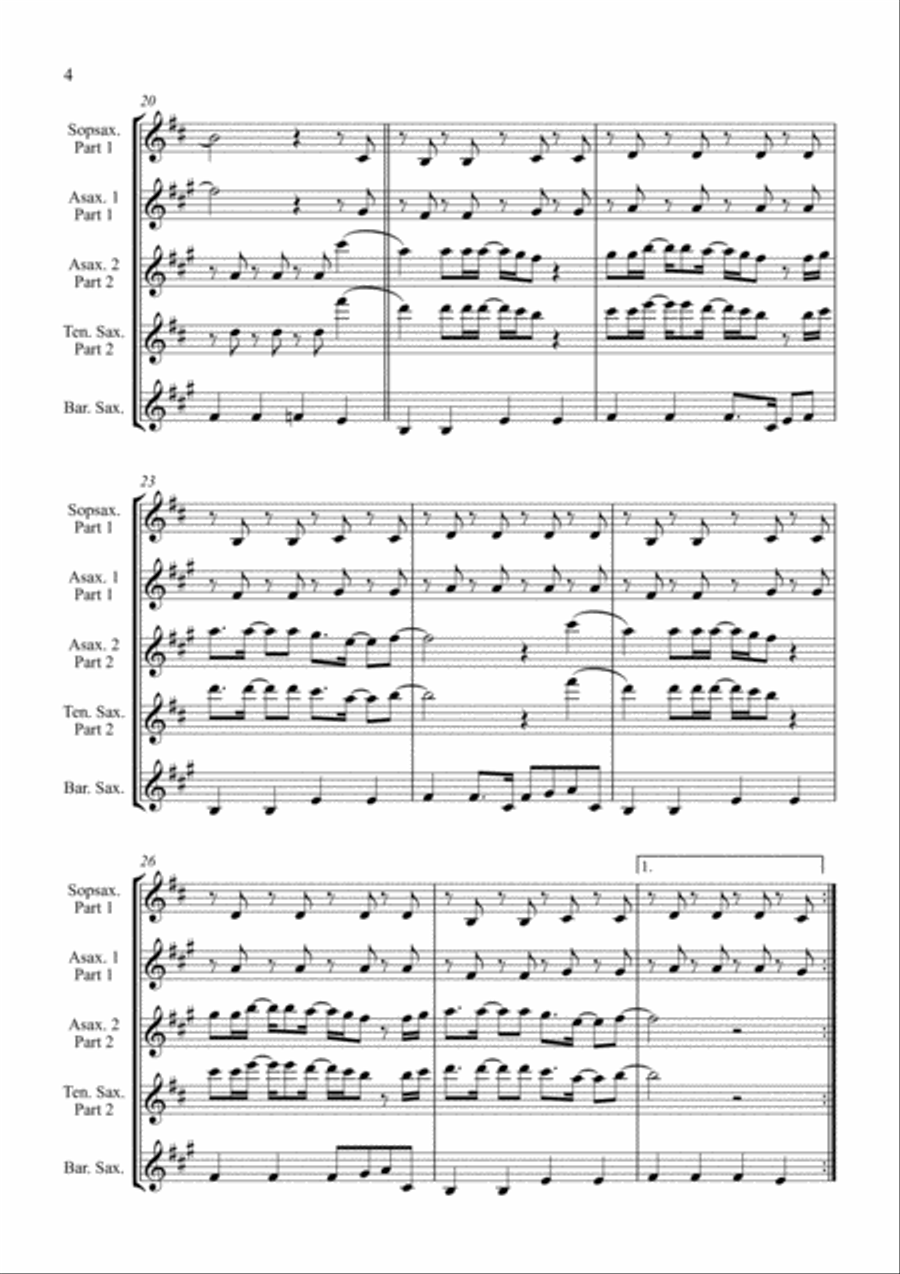 Englishman In New York Woodwind Trio scores gallery preview page 4