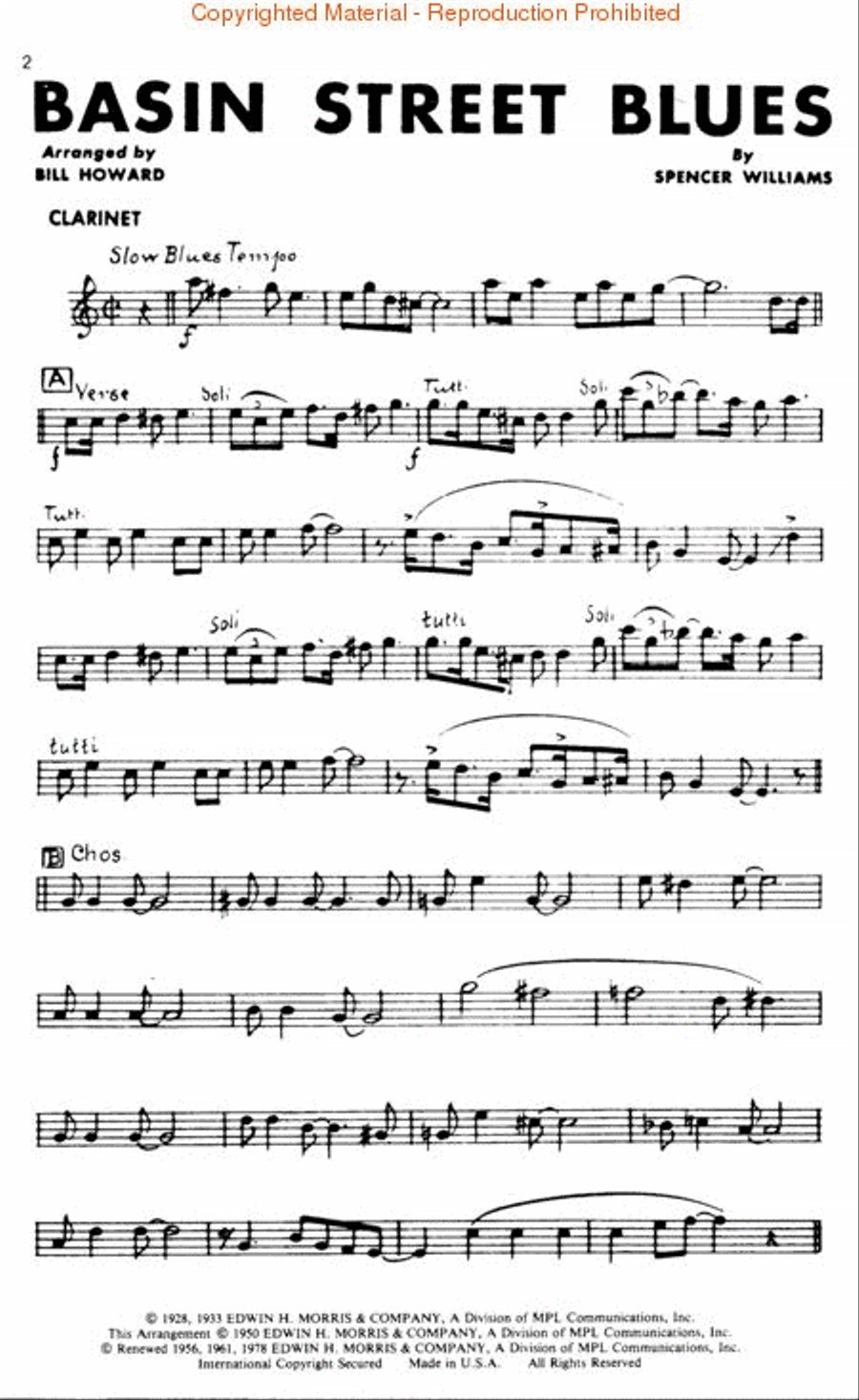Dixieland Beat No. 1 - Clarinet Jazz Ensemble scores gallery preview page 3