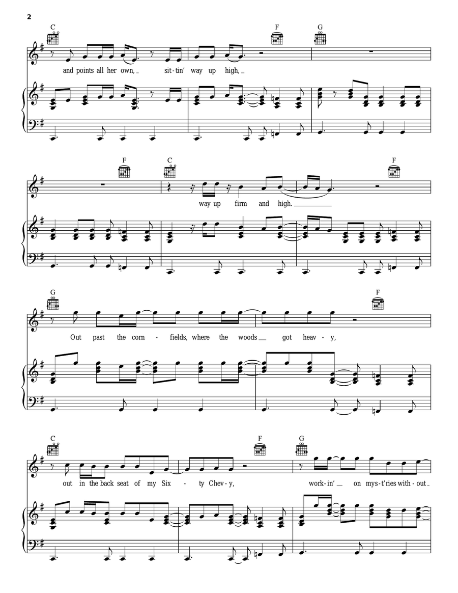Night Moves Acoustic Guitar scores gallery preview page 2