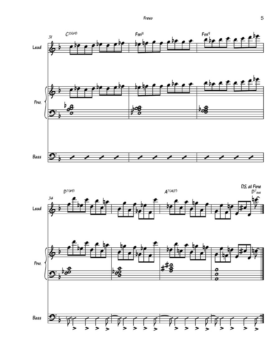 Frevo Jazz Ensemble scores gallery preview page 5