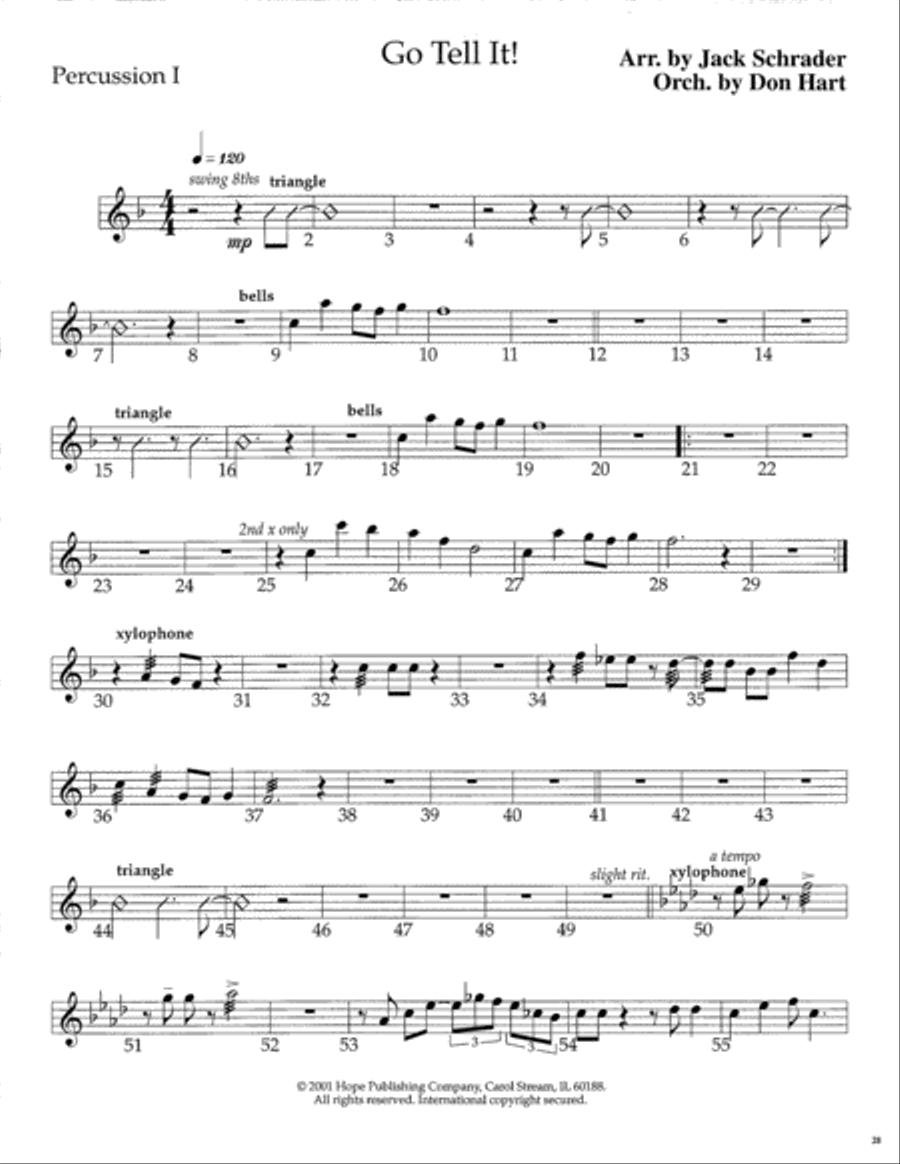 Go Tell It! SSATB scores gallery preview page 29