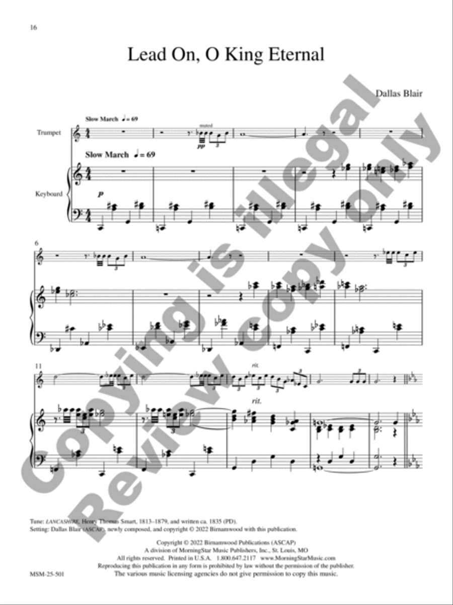 When Morning Gilds the Skies Trumpet scores gallery preview page 9