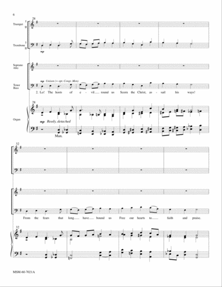 God of Grace and God of Glory Choir scores gallery preview page 6