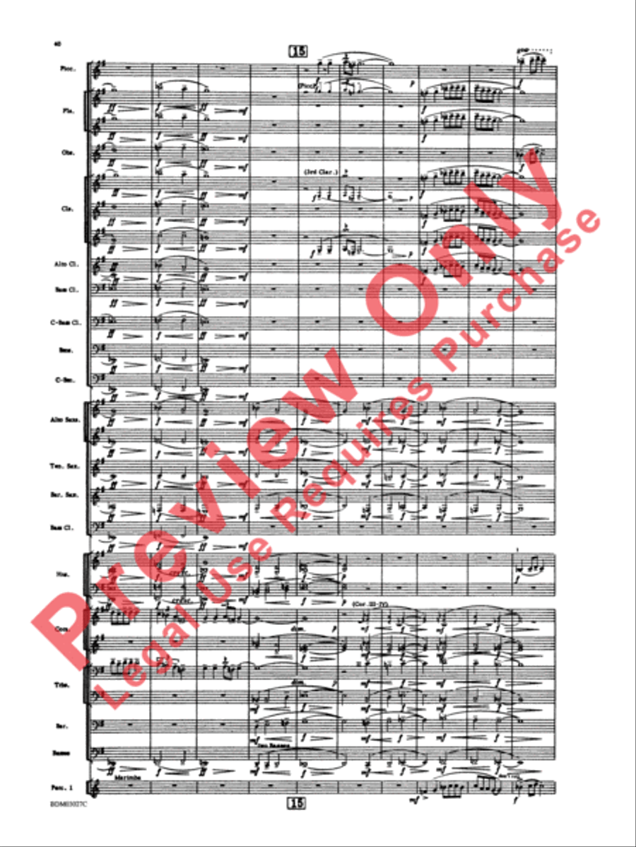 La Fiesta Mexicana Concert Band scores gallery preview page 43