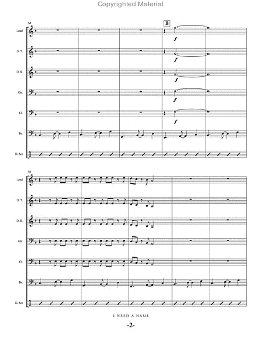 I Need a Name Steel Drum Band scores gallery preview page 3