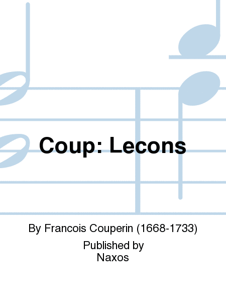 Coup: Lecons  Sheet Music