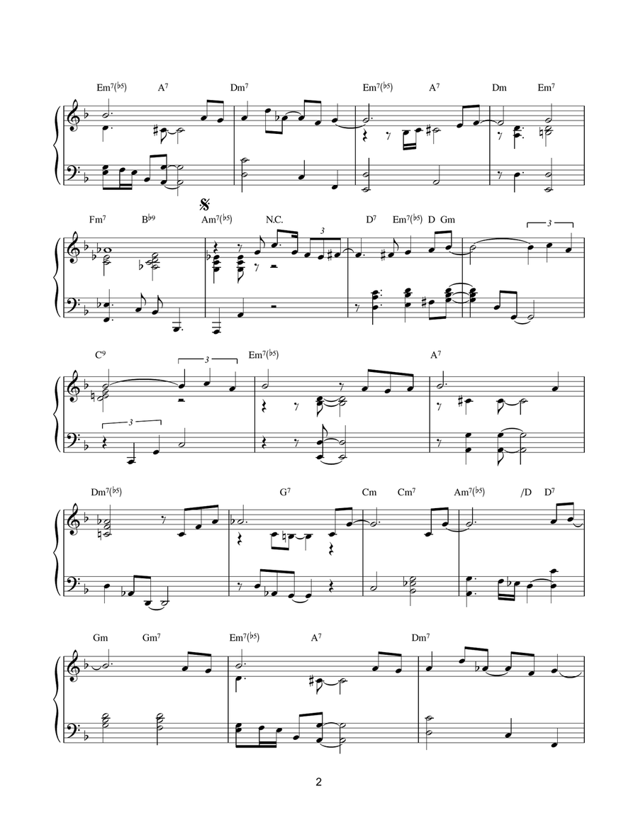 Whisper Not Piano Solo scores gallery preview page 2