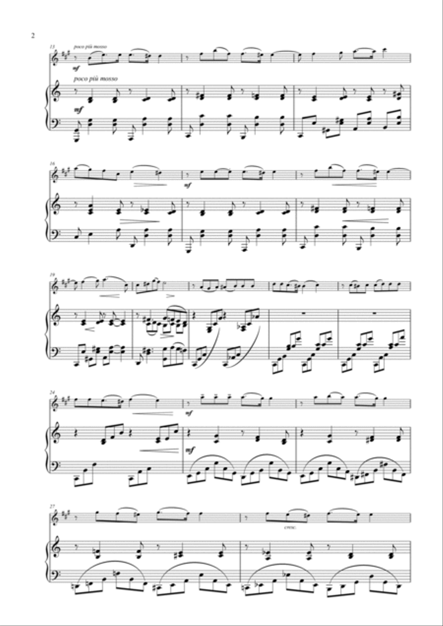Romance Romance Baritone Saxophone scores gallery preview page 2