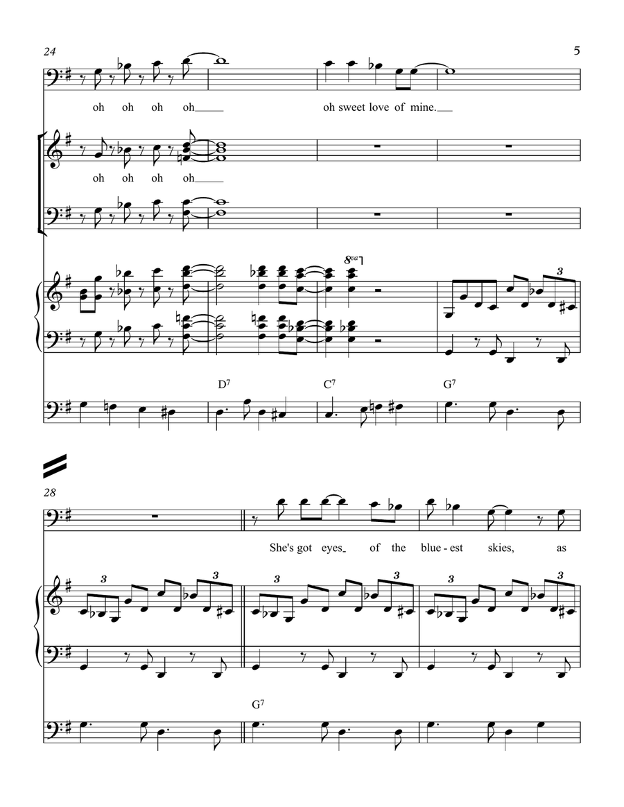 Sweet Child O' Mine Sweet Child O' Mine Divisi scores gallery preview page 5