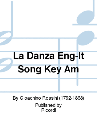 Book cover for La Danza Eng-It Song Key Am