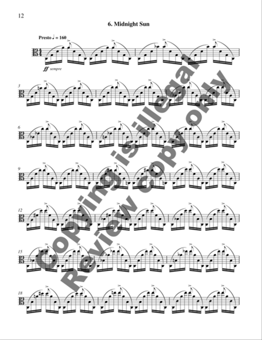 Varley Suite Viola Solo scores gallery preview page 14