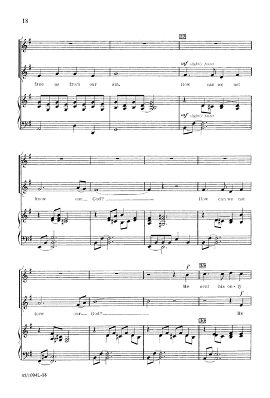 10 Anthems for about 10 Singers Unison Choir scores gallery preview page 18