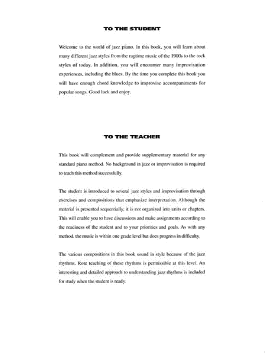 Think Jazz! Think Jazz! Piano Method scores gallery preview page 2