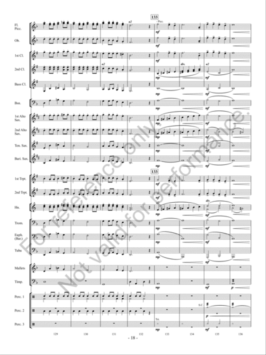 Christmas Long Ago Concert Band scores gallery preview page 19