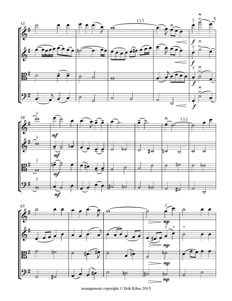 Were You There? - for String Quartet String Quartet scores gallery preview page 5