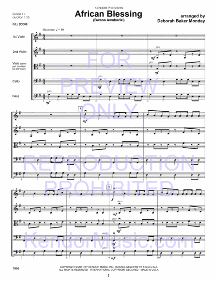 Kendor Concert Favorites, Volume 2 - 3rd Violin (Viola T.C.) Viola scores gallery preview page 6