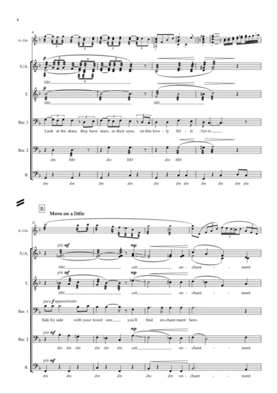 Bella Notte A Cappella scores gallery preview page 4
