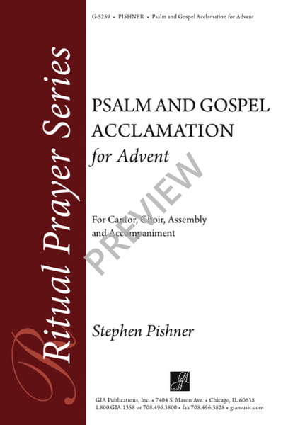 Psalm and Gospel Acclamation for Advent image number null