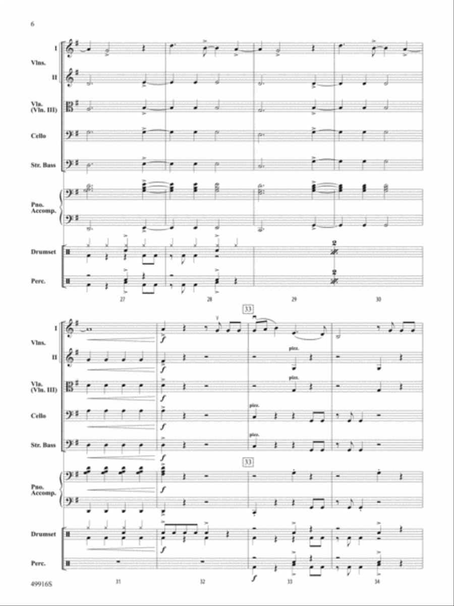 A Taylor Swift Duo: Score String Orchestra scores gallery preview page 6