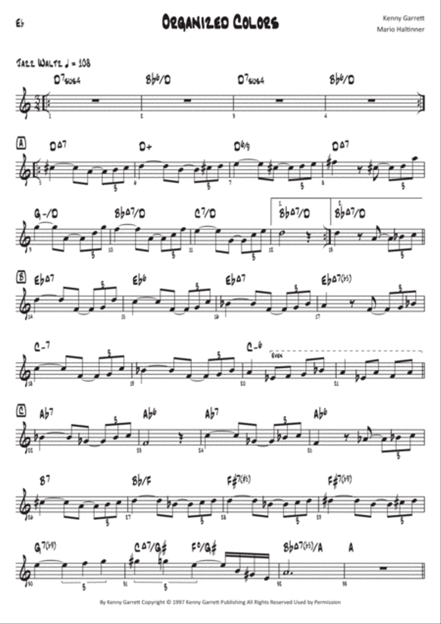 Organized Colors Organ scores gallery preview page 2