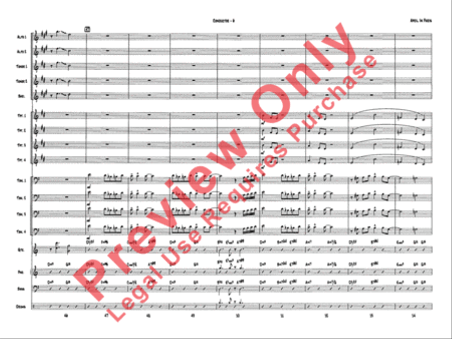 April in Paris Jazz Ensemble scores gallery preview page 9