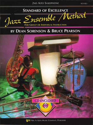 Book cover for Standard of Excellence Jazz Ensemble Book 1, 2nd Alto Sax