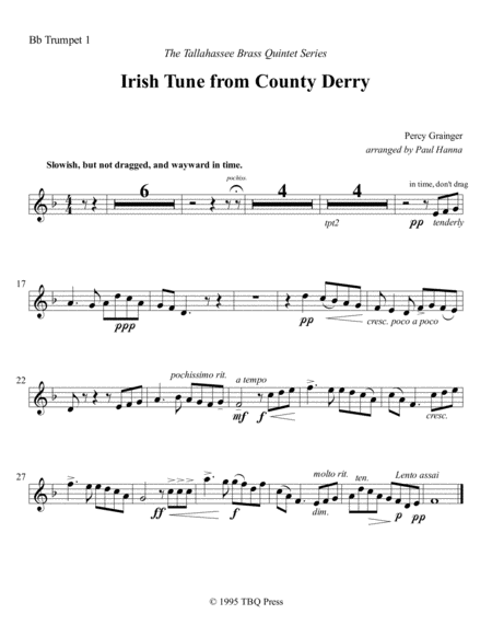 Irish Tune from County Derry image number null