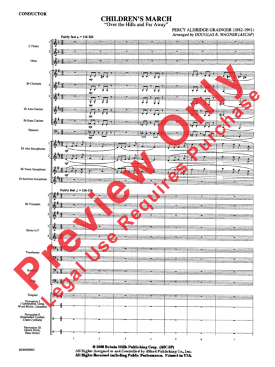 Children's March Concert Band scores gallery preview page 3