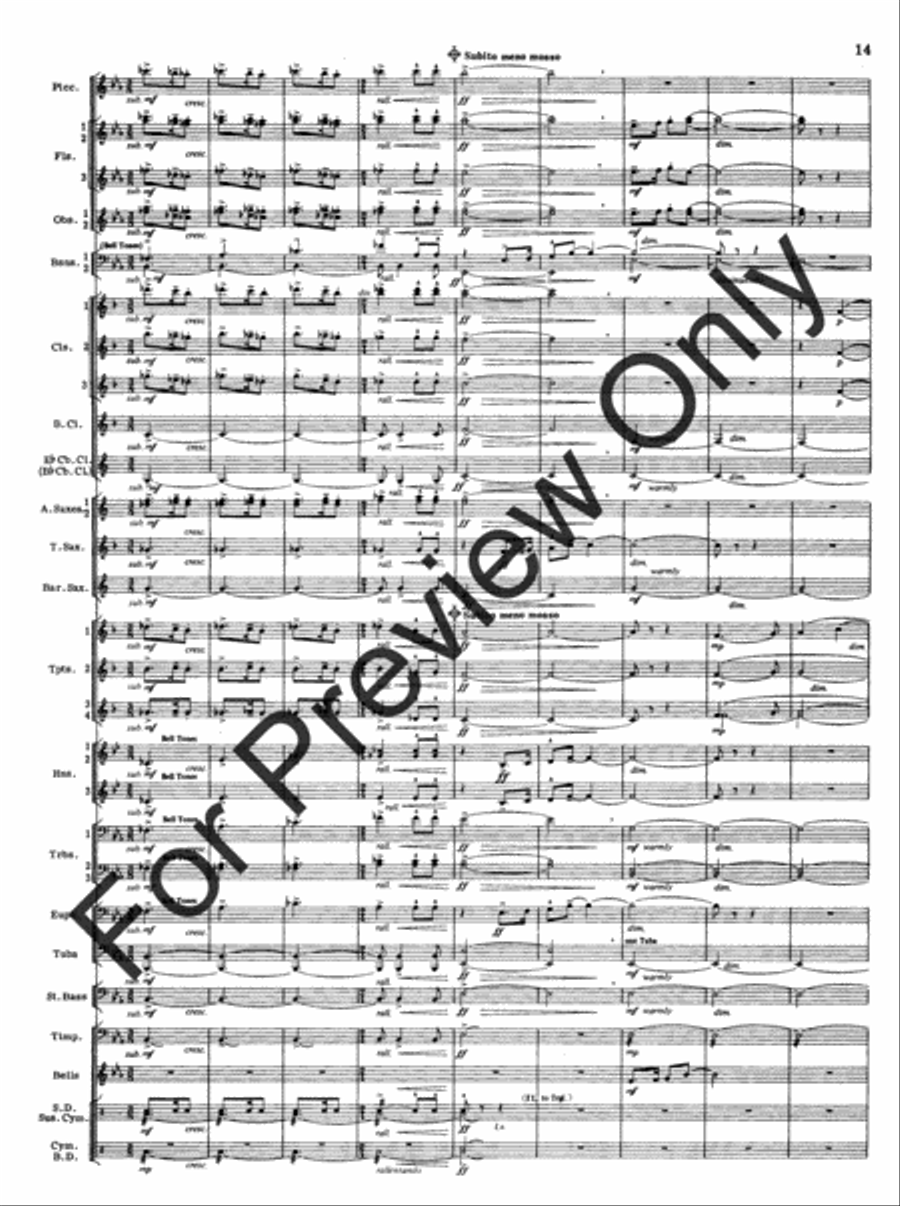 Appalachian Overture (Score) Concert Band scores gallery preview page 16
