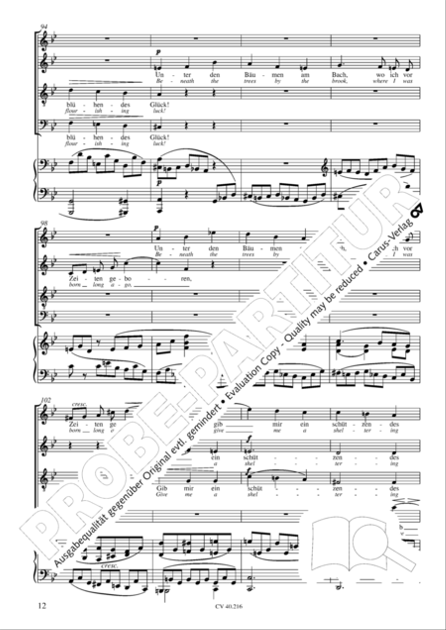Drei Quartette op. 64 Choir scores gallery preview page 13