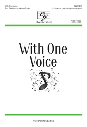 Book cover for With One Voice