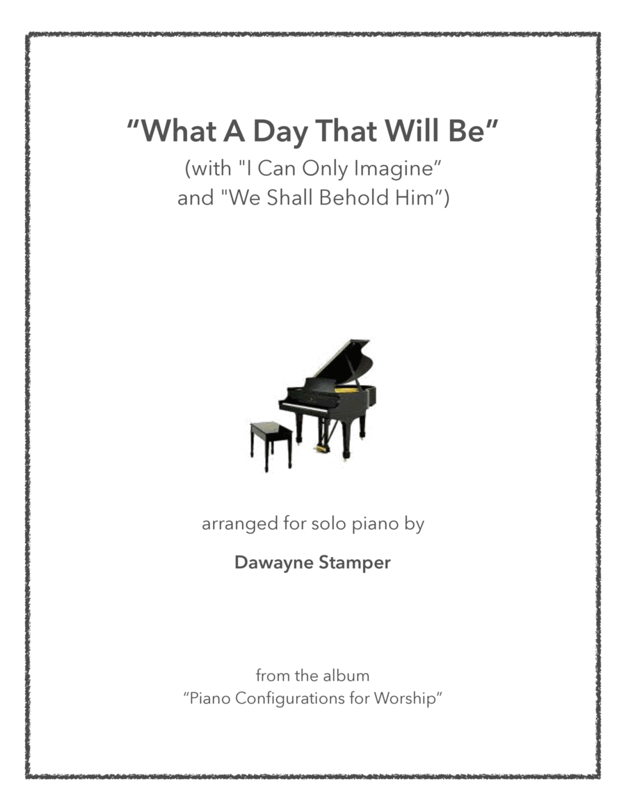 What A Day That Will Be Piano Solo scores gallery preview page 1