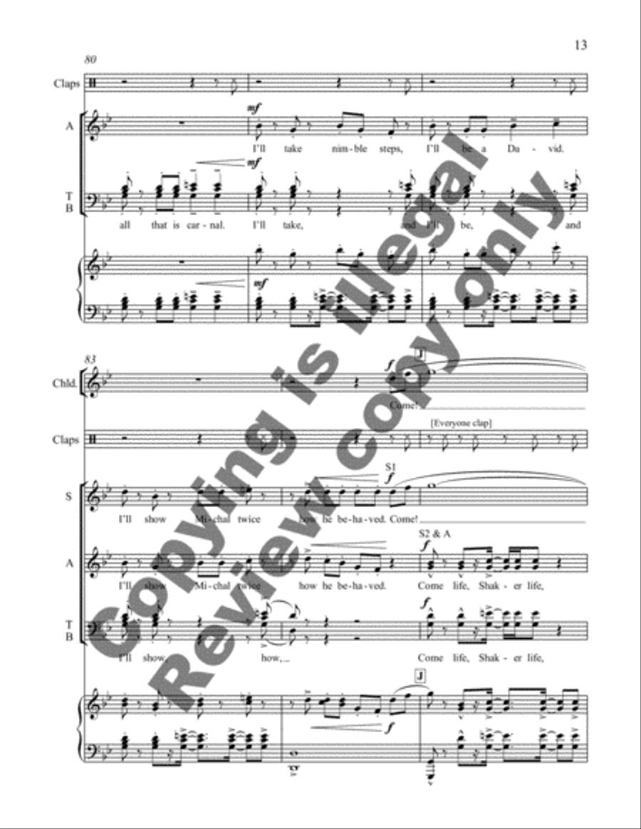 Come Life, Shaker Life! 7. Come to Zion 2-Part scores gallery preview page 8