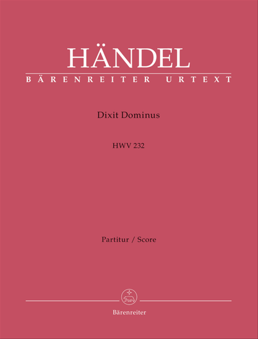 Dixit Dominus HWV 232 (Psalm 109) SSATB scores gallery preview page 1
