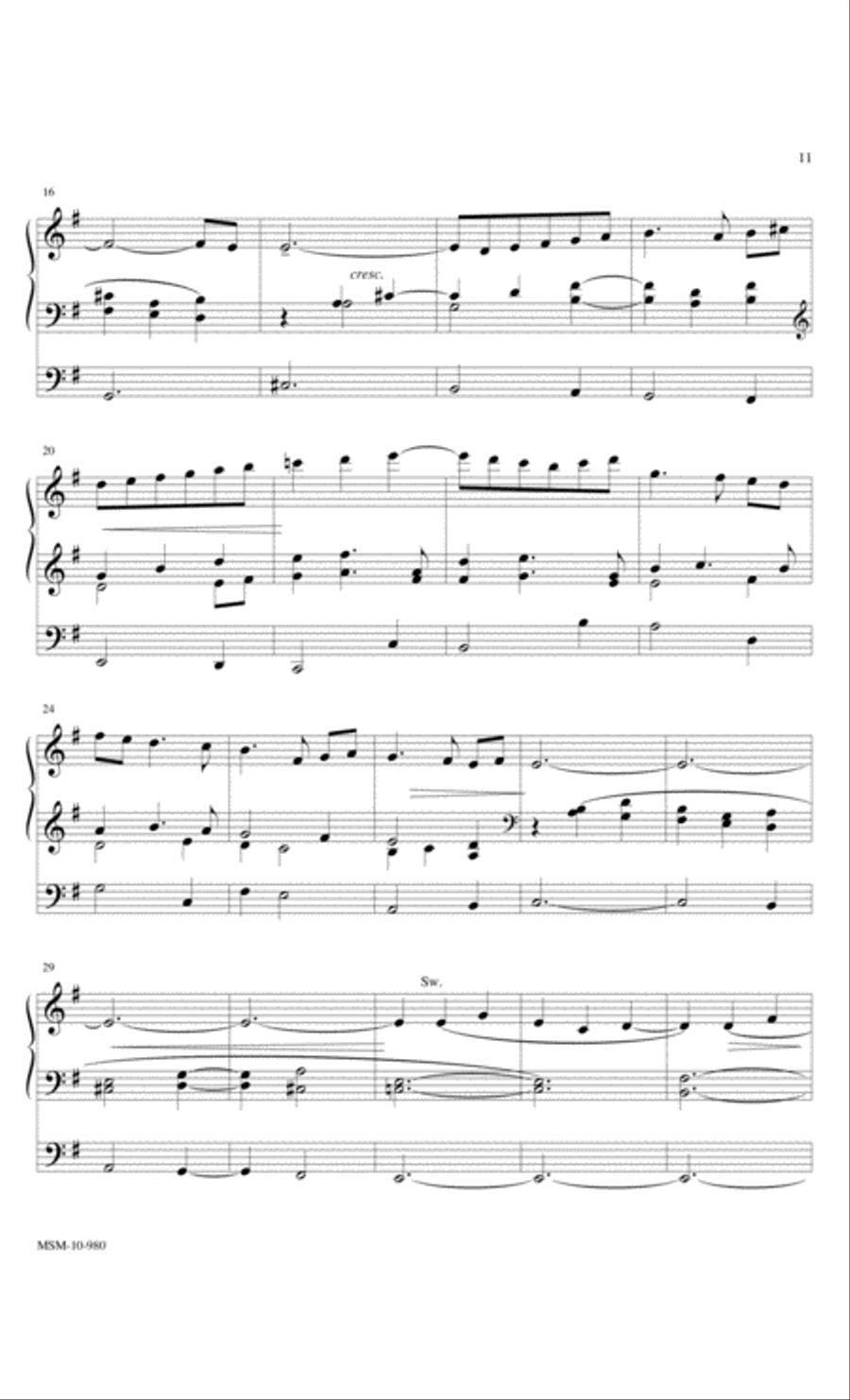 Sonata Breve Organ scores gallery preview page 6