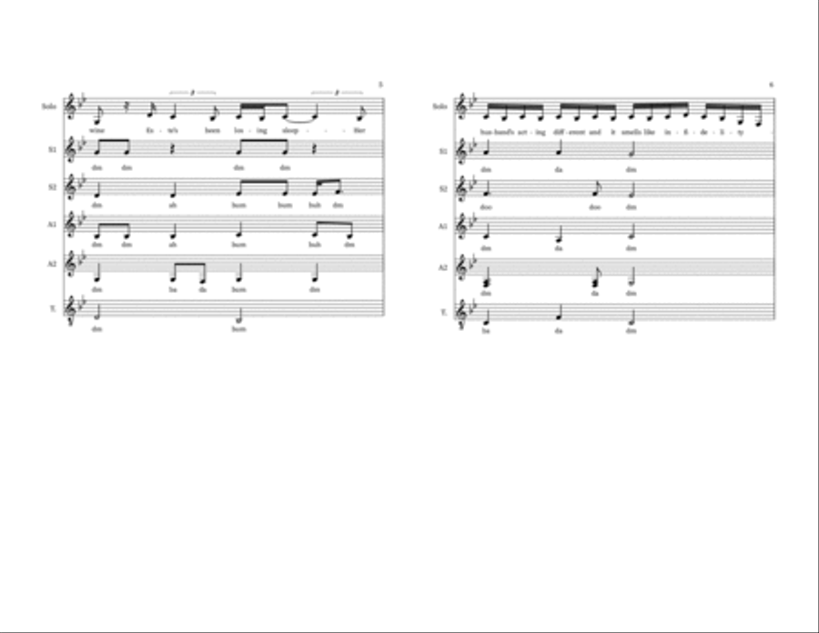 No Body, No Crime No Body, No Crime A Cappella scores gallery preview page 3
