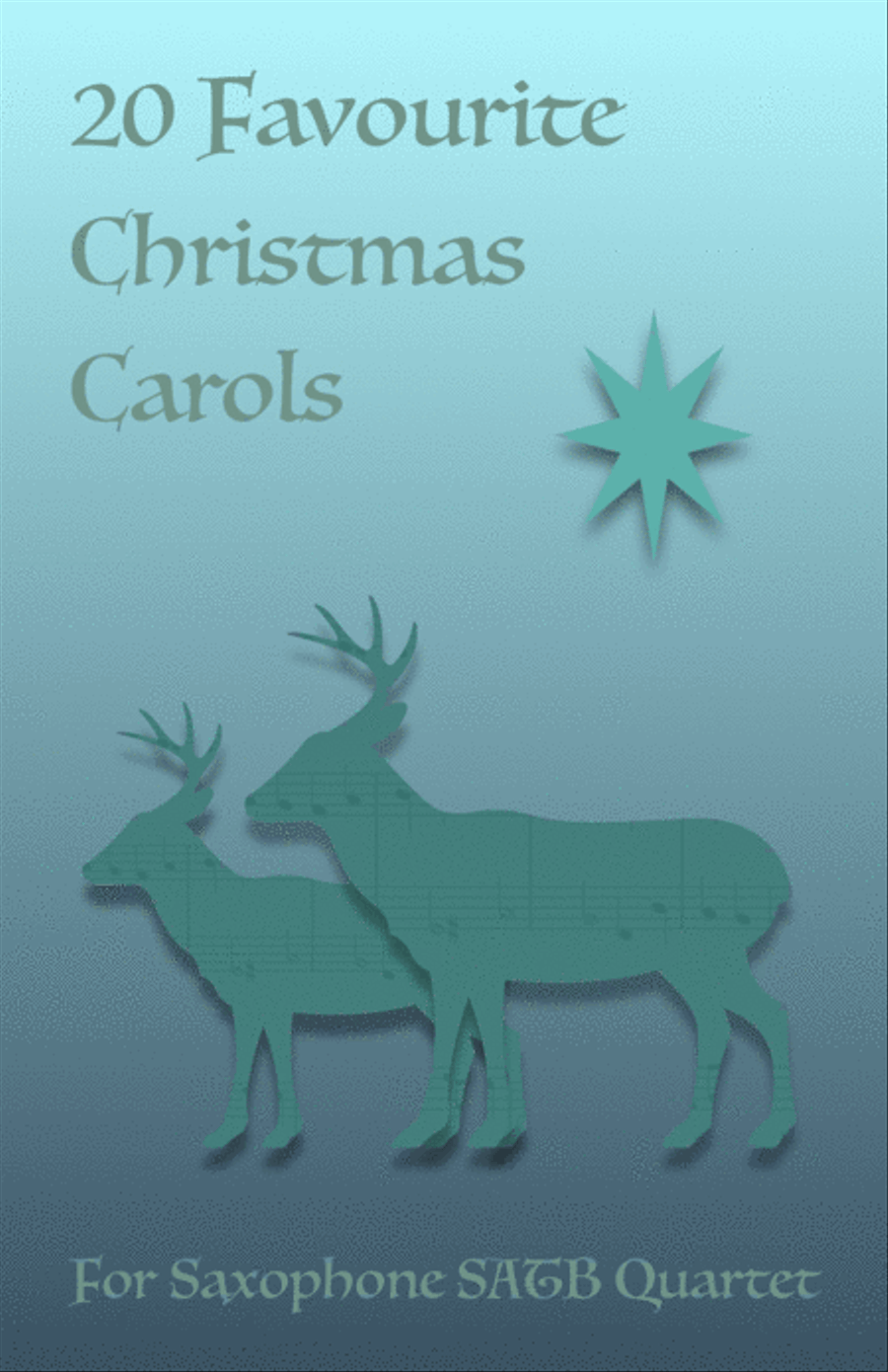 20 Favourite Christmas Carols for Saxophone Quartet SATB Saxophone Quartet scores gallery preview page 1