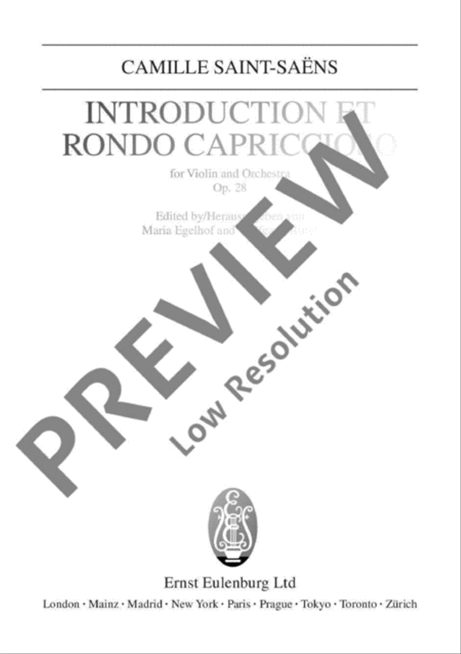 Introduction et Rondo capriccioso Orchestra scores gallery preview page 2