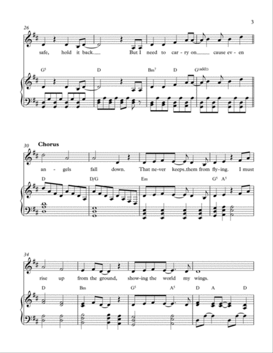 Even Angels Fall Voice scores gallery preview page 3