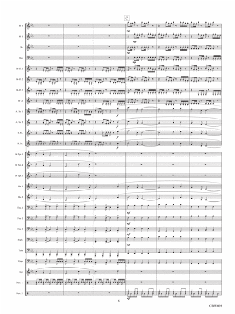 A Dark Horizon Concert Band scores gallery preview page 6