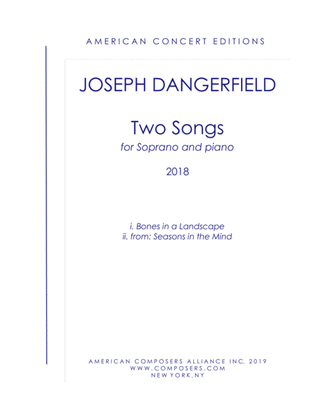 Book cover for [Dangerfield] Two Songs