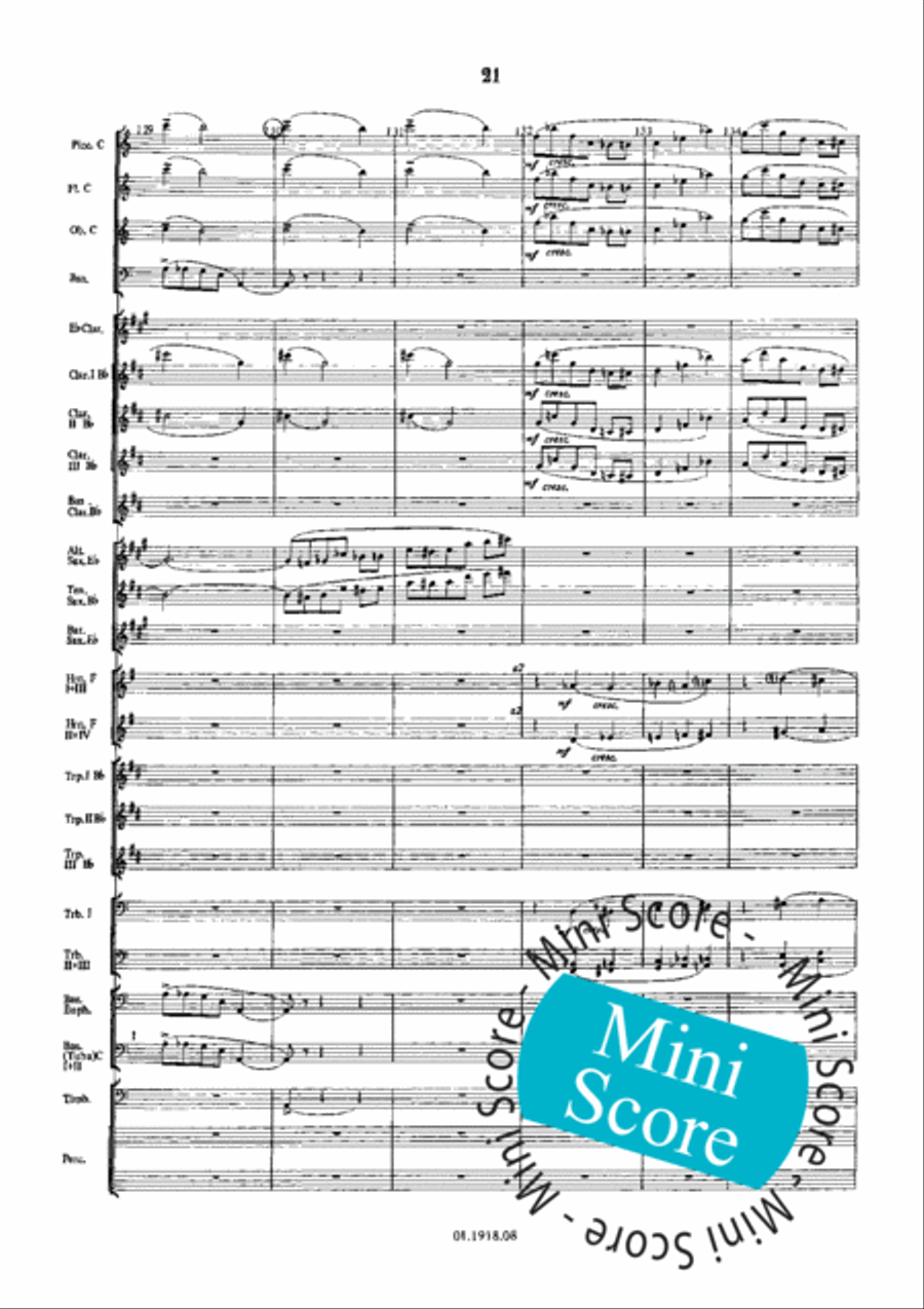 Overture for an Imaginary Play Concert Band scores gallery preview page 25