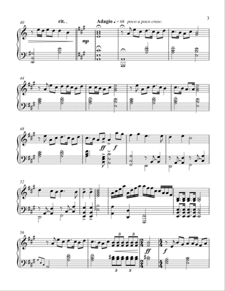SUNRISE--A Gift of a New Day Piano Solo scores gallery preview page 3