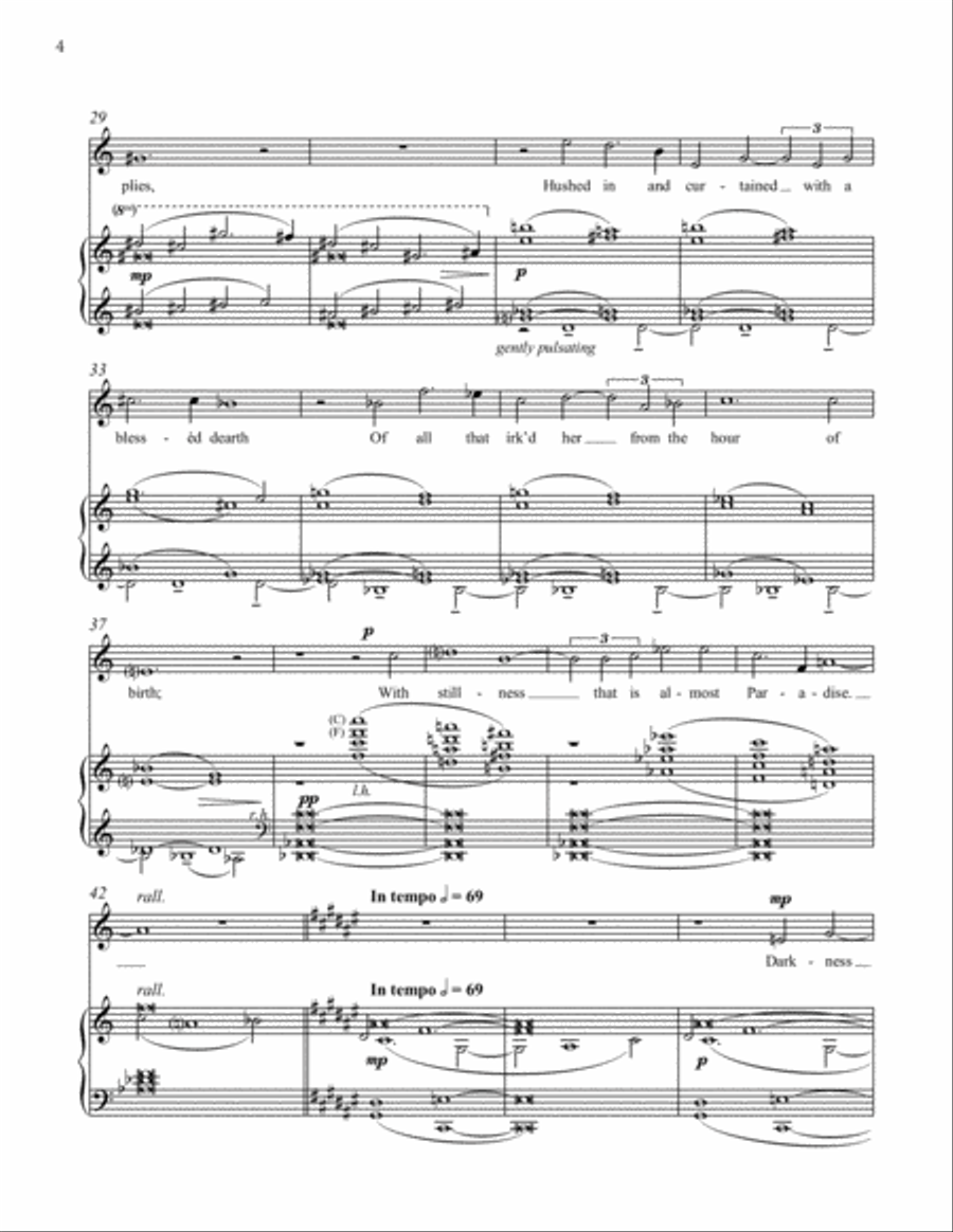 Three Poems of Christina Rossetti High Voice scores gallery preview page 4