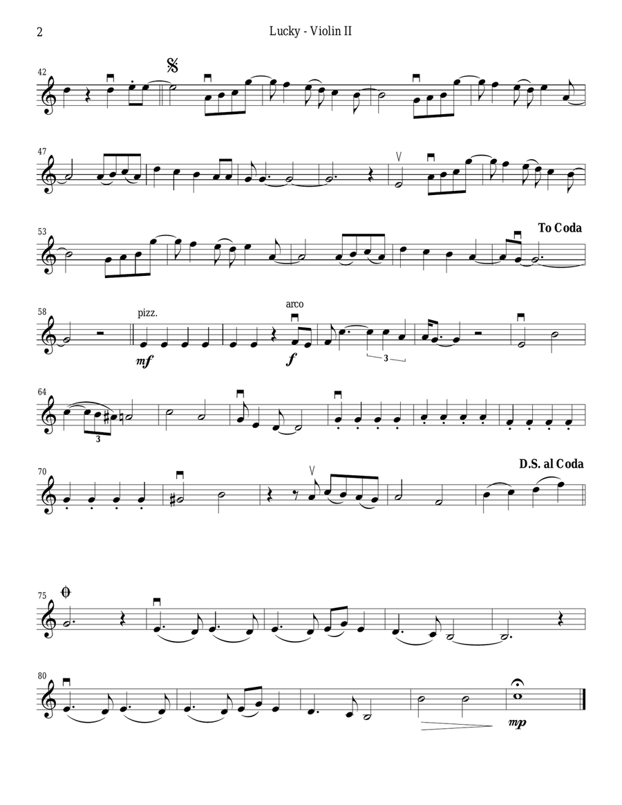 Lucky String Quartet scores gallery preview page 4
