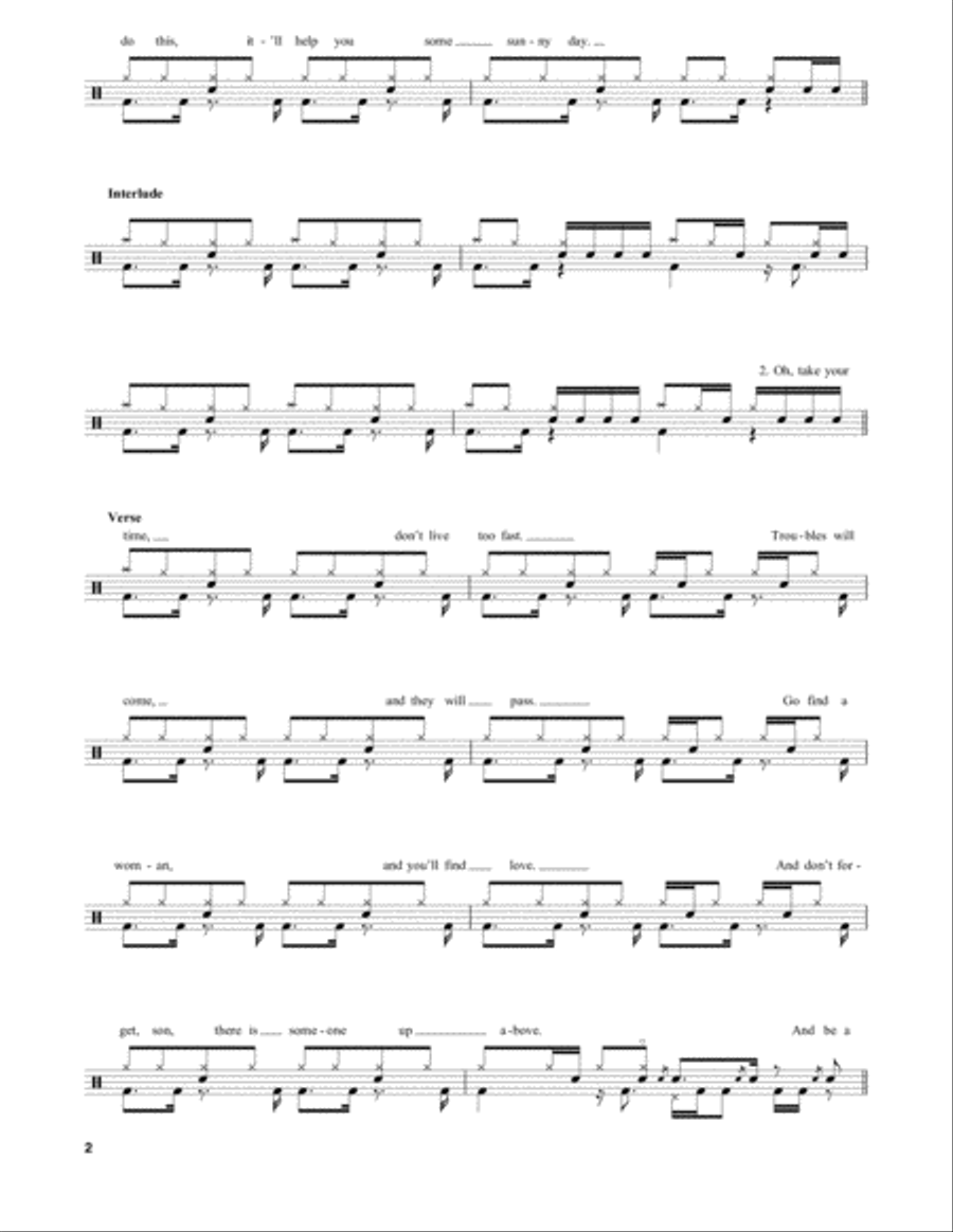 Simple Man Drum Set scores gallery preview page 2